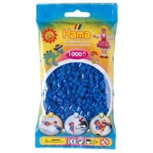 HAMA 207-09 – Bügelperlen hellblau 1000 Stück