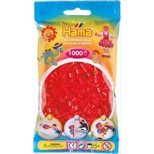 HAMA 207-05 – Bügelperlen rot 1000 Stück